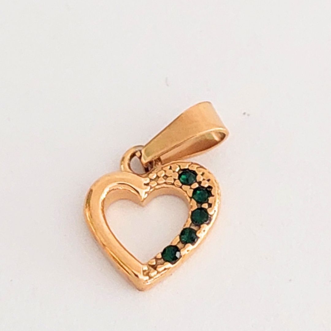 Dije Corazón Esmeralda