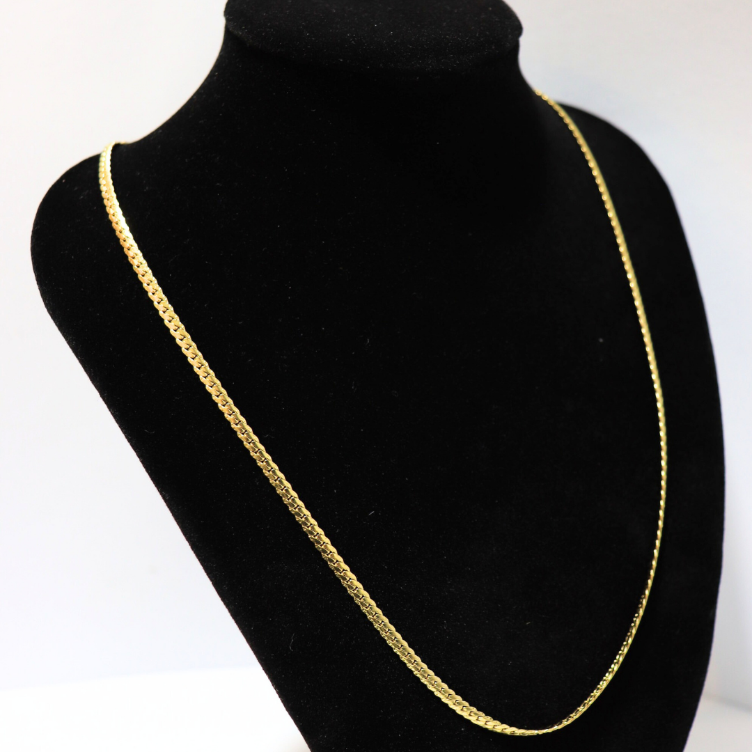 Cadena Serpiente Grabada (3mm)-(45cm)