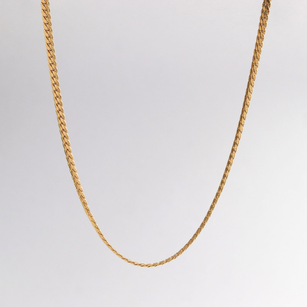 Cadena Serpiente Grabada (3mm)-(45cm)