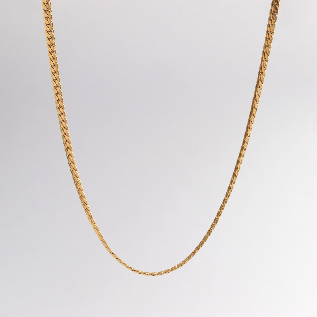 Cadena Serpiente Grabada (3mm)-(45cm)