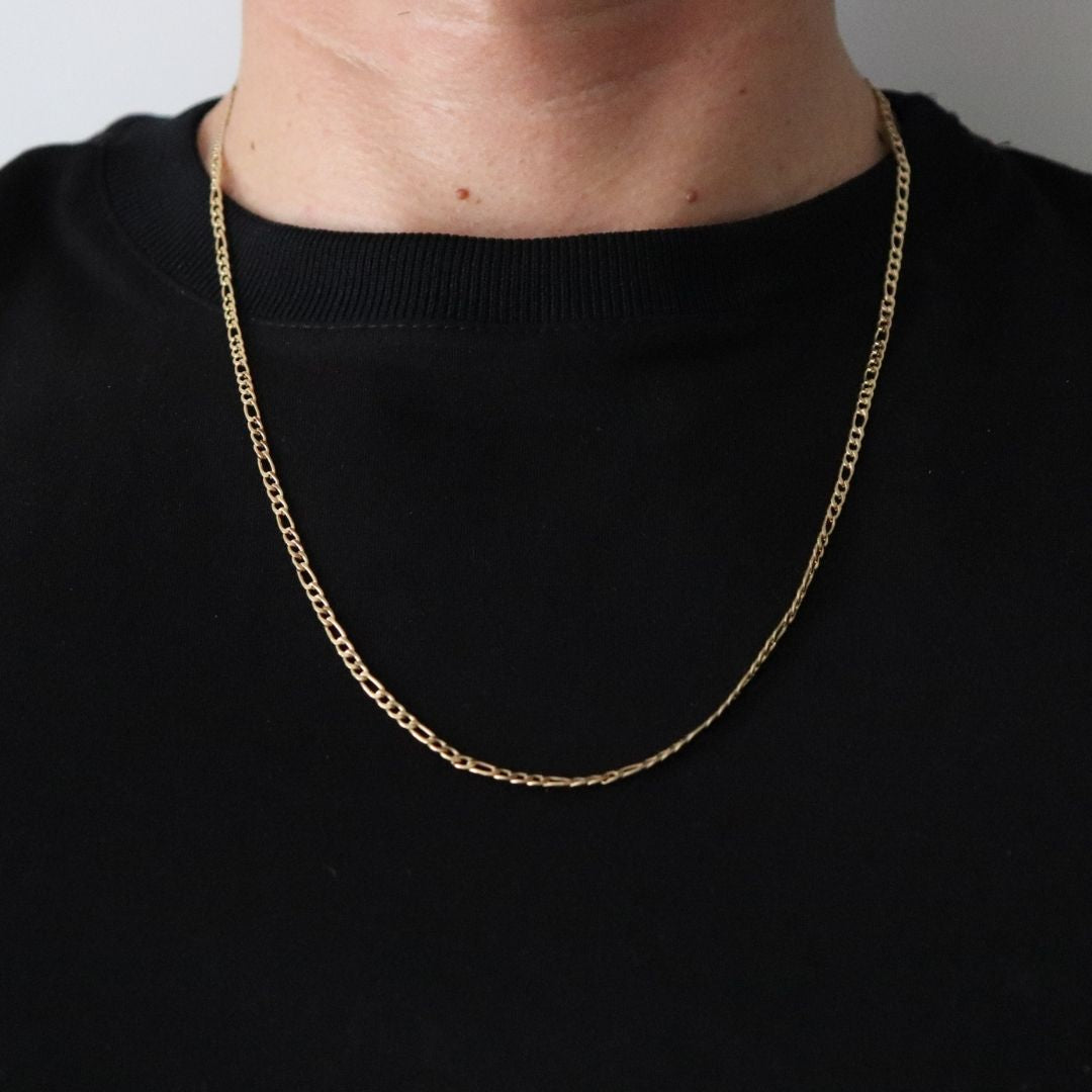 Cadena Cartier 3 mm – Oro Laminado 18K (60 cm)