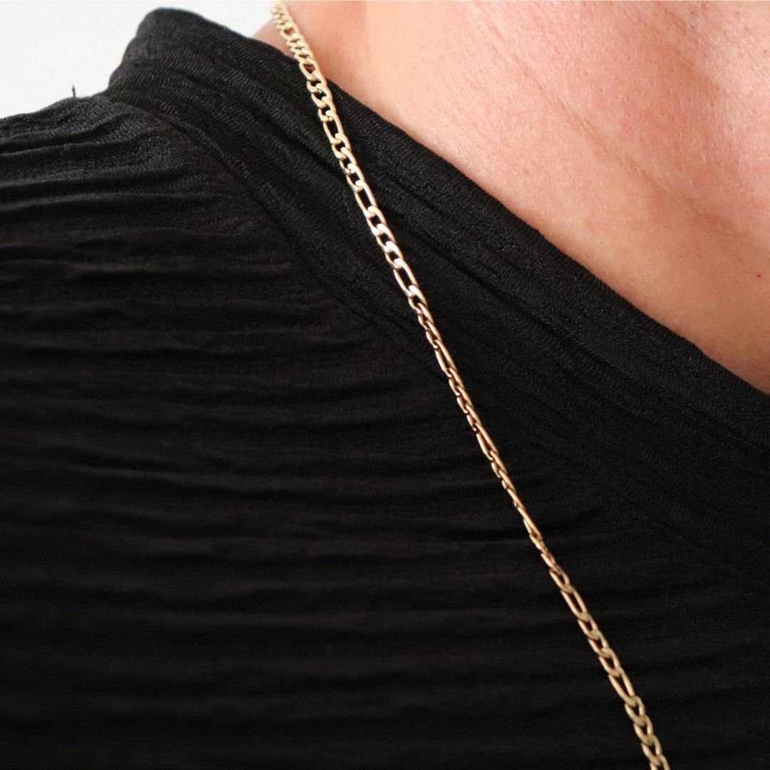 Cadena Cartier 3 mm – Oro Laminado 18K (60 cm)