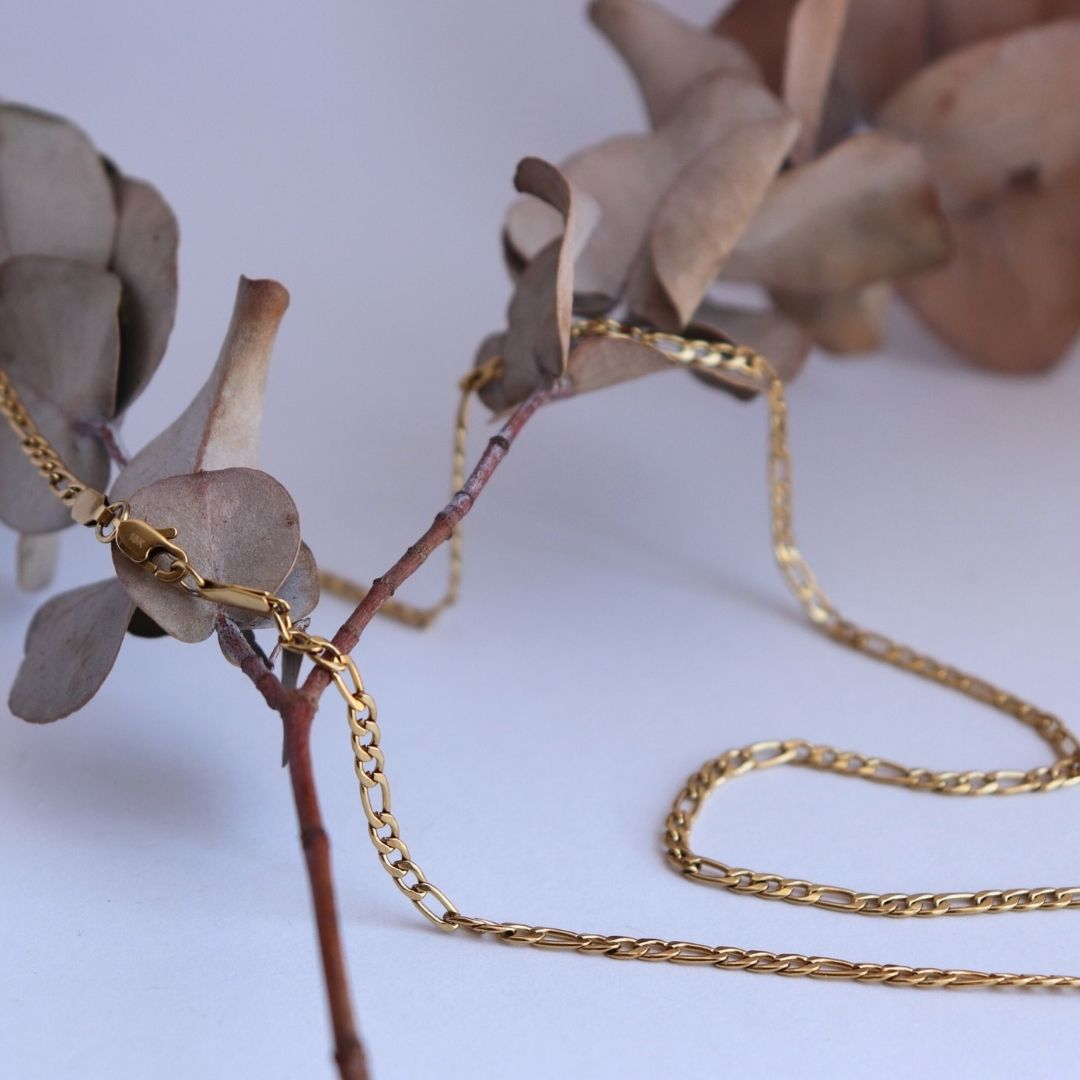 Cadena Cartier 3 mm – Oro Laminado 18K (60 cm)