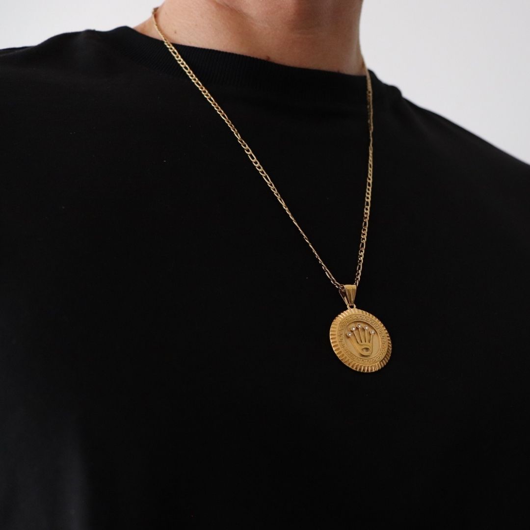 Dije Corona (estilo Rolex) – Oro Laminado 18K