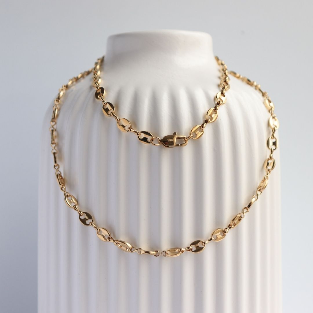 Cadena Gucci 5.5 mm – Oro Laminado 18K (65 cm)