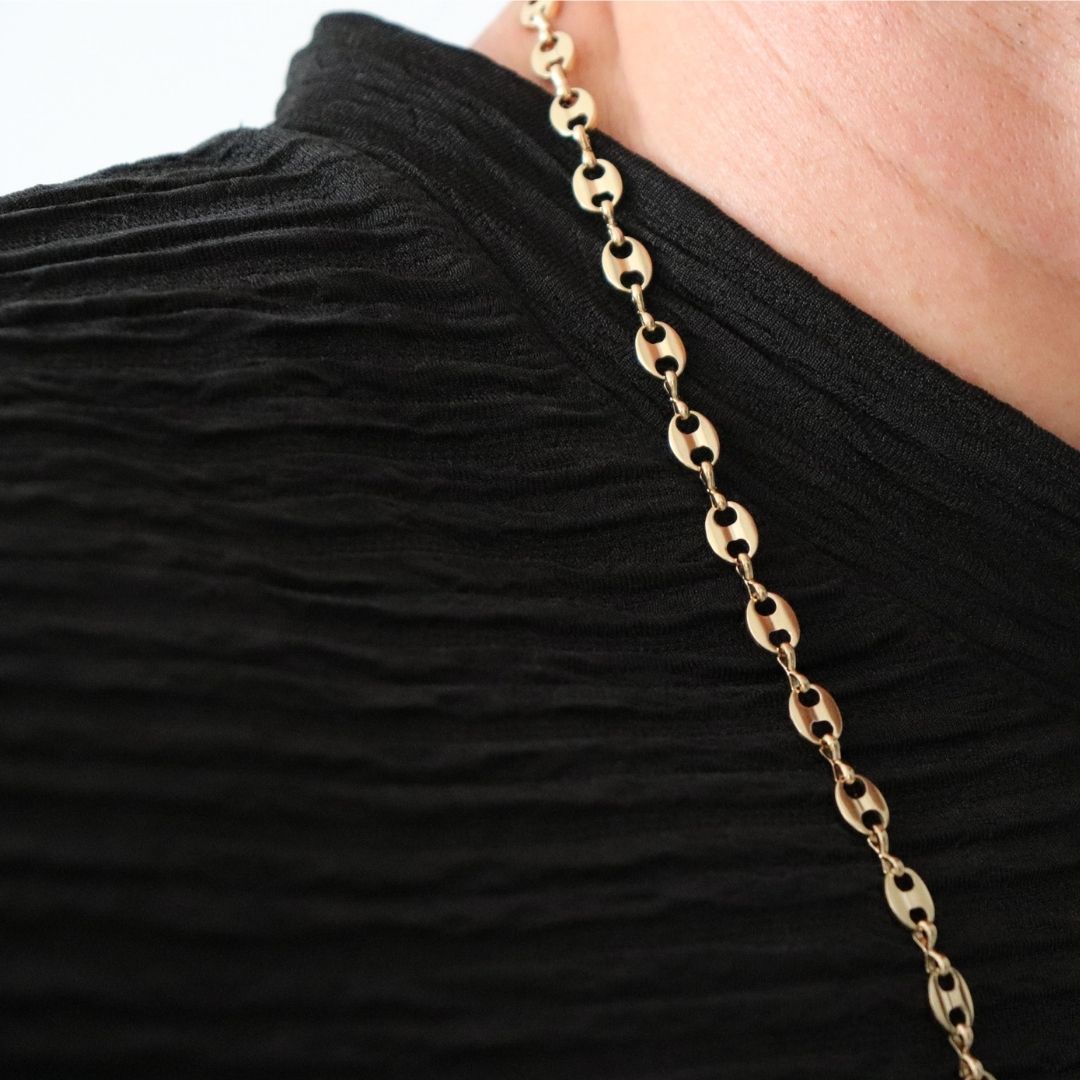 Cadena Gucci 5.5 mm – Oro Laminado 18K (65 cm)