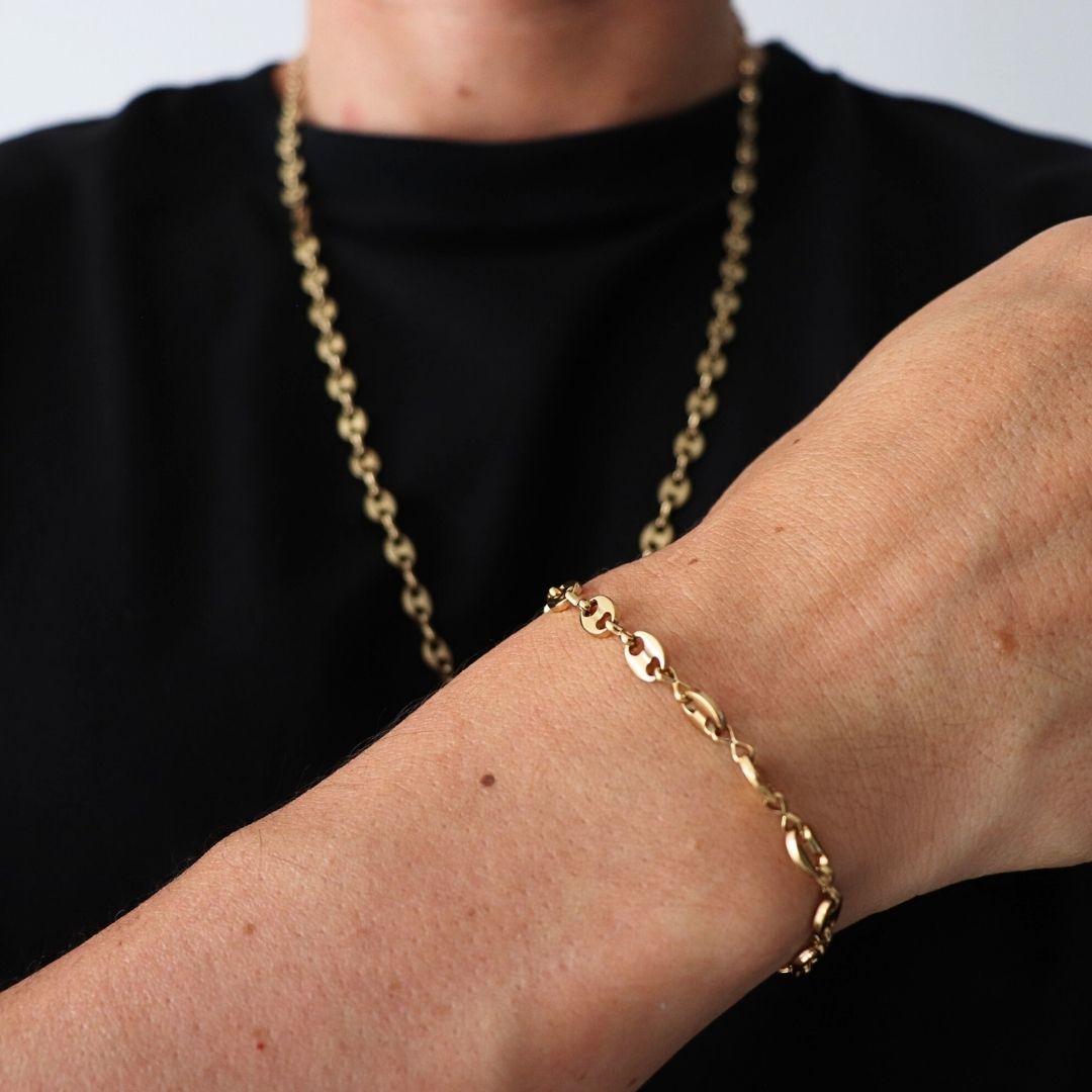 Pulsera Gucci 6 mm – Oro Laminado 18K (20 cm)