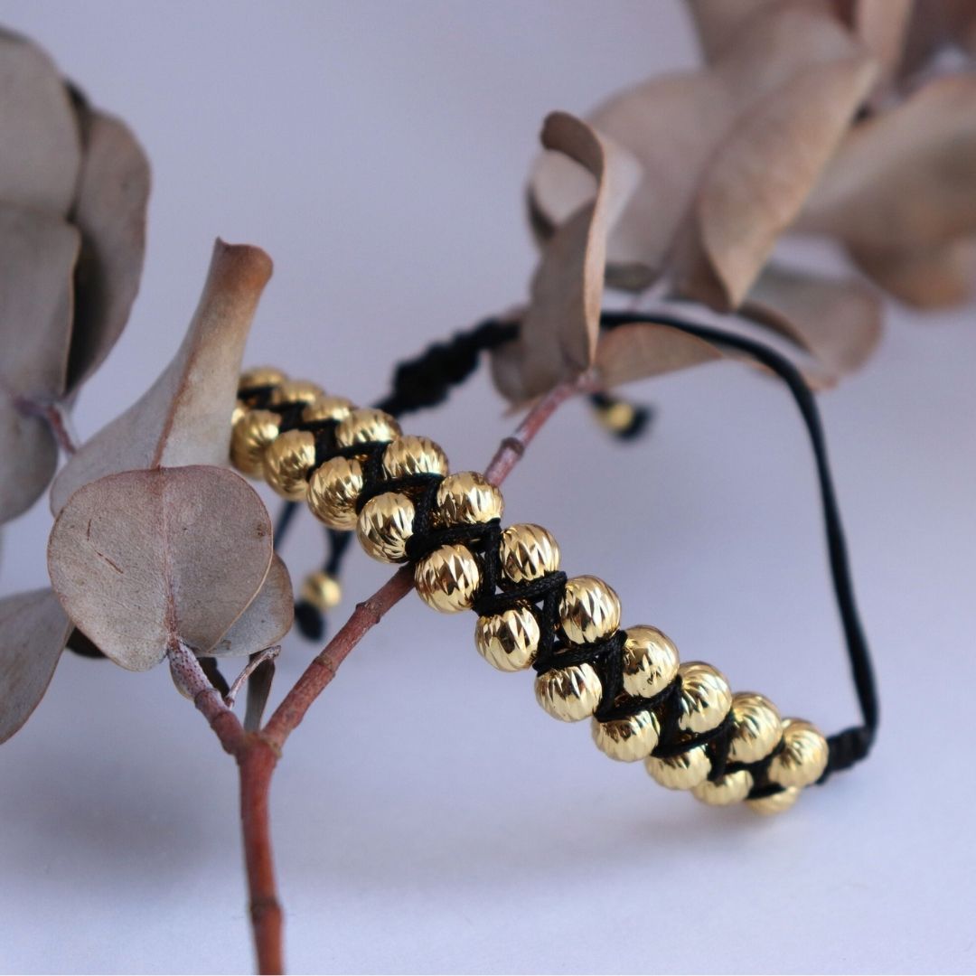 Pulsera Italiana Doble 24B – 6 mm, Oro Laminado 18K