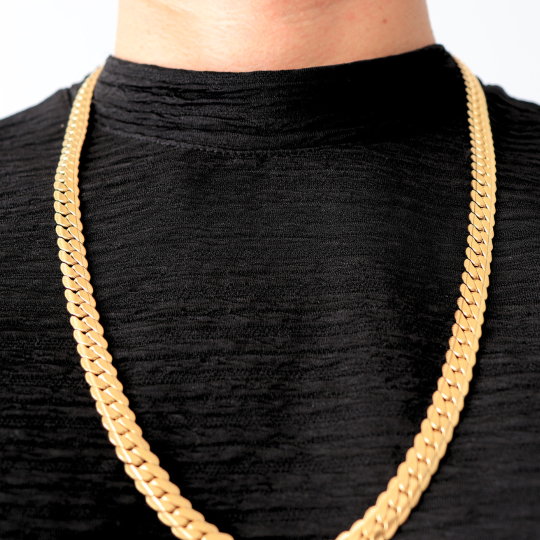 Cadena serpiente grabada -65