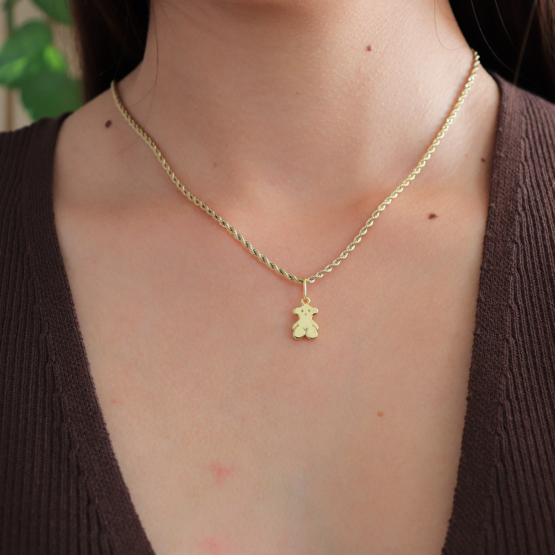 💖Cadena lazo + Dije oro laminado 18K