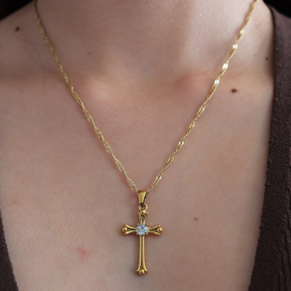 💖 cadena Singapur + cruz a elección