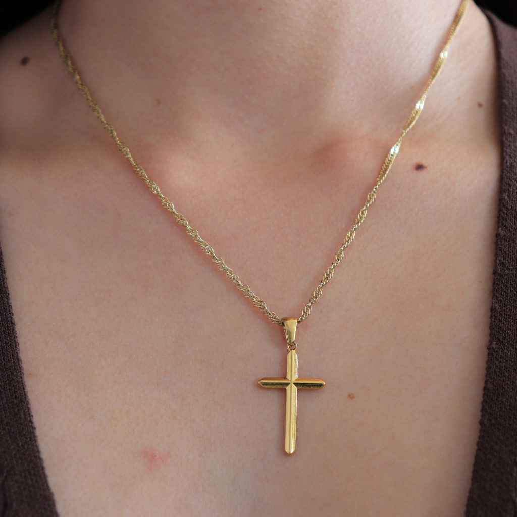 💖 cadena Singapur + cruz a elección
