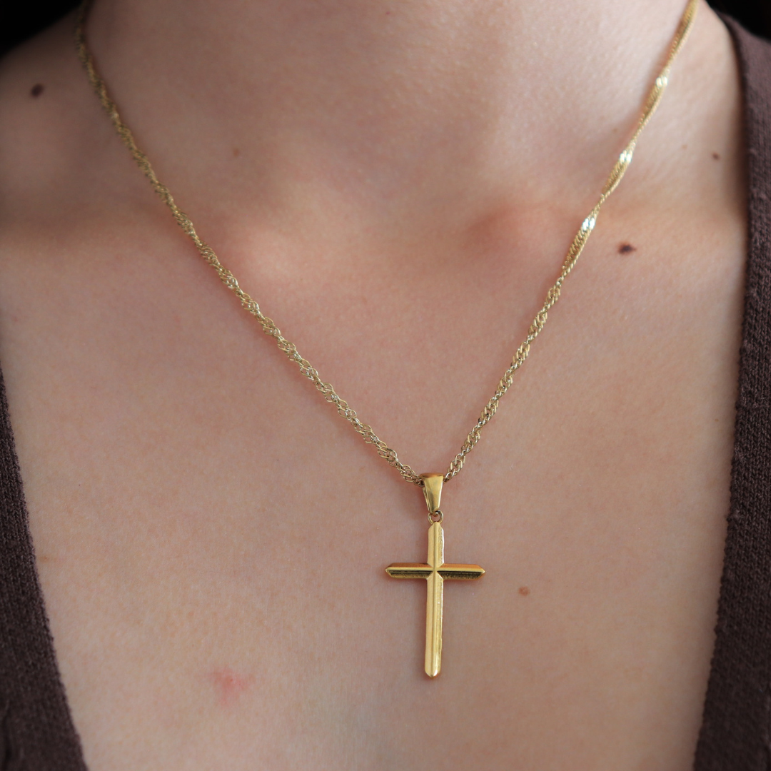 💖 cadena Singapur + cruz a elección